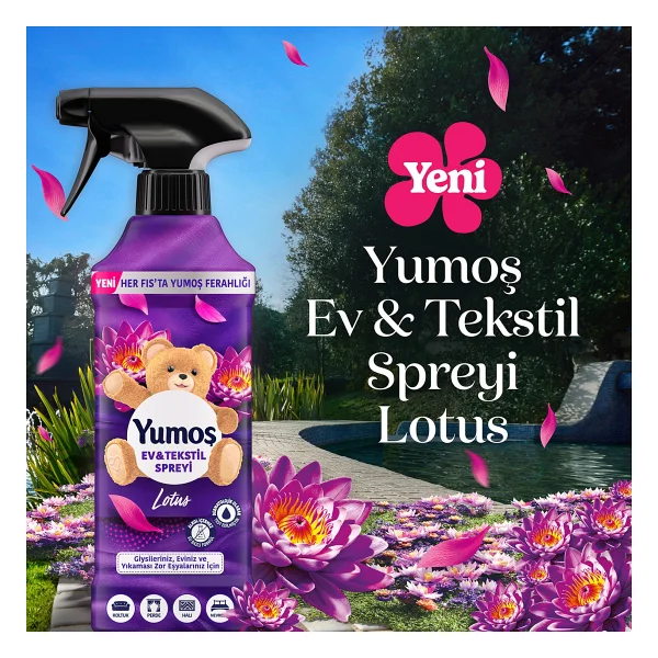Yumoş Lotus Yıkaması Zor Eşyalar İçin Sprey 450 Ml - Görsel 4