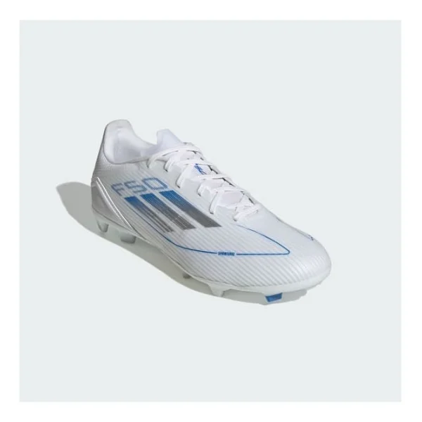 Adidas F50 League Fg/Mg Ie1293 Beyaz-Mavi Erkek Krampon - Görsel 5