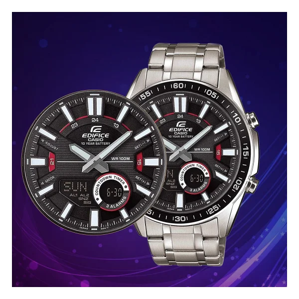Casio Edifice Efv-C100d-1avdf Gri-Siyah Erkek Kol Saati - Görsel 3