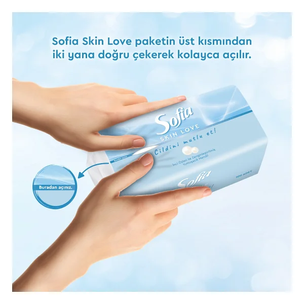 Sofia Skin Love Mendil 100'lü - Görsel 7