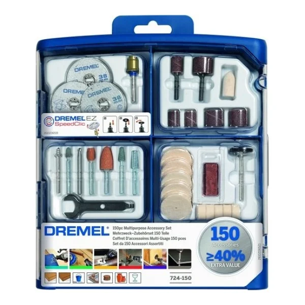 Dremel 724 Multipurpose 150 Parça Çok Amaçlı Aksesuar Seti - Görsel 2