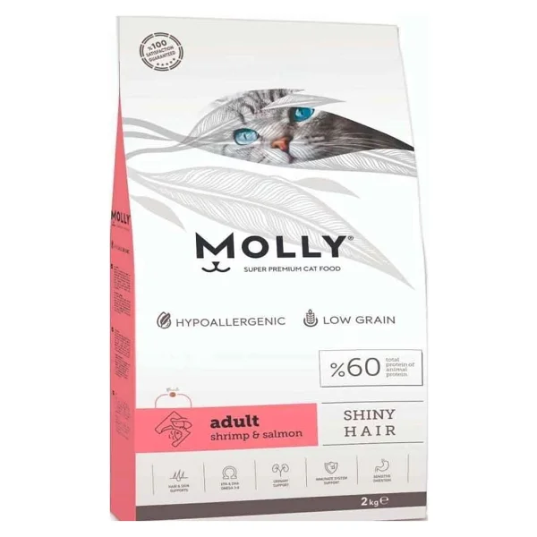 Molly Karidesli Somonlu 2 Kg Yetişkin Kuru Kedi Maması - Görsel 3