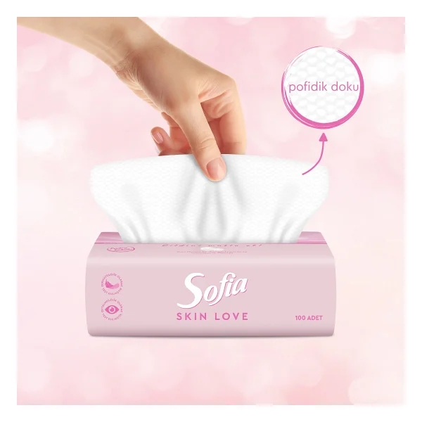 Sofia Skin Love Pudra Kokulu Mendil 100'lü - Görsel 2