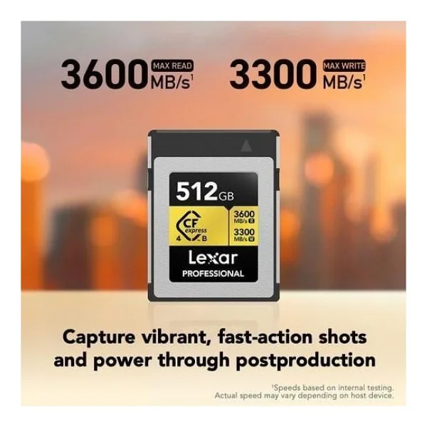 Lexar Professional Gold CFexpress 4.0 Type-B 512 GB Hafıza Kartı - Görsel 5