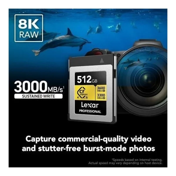 Lexar Professional Gold CFexpress 4.0 Type-B 512 GB Hafıza Kartı - Görsel 6