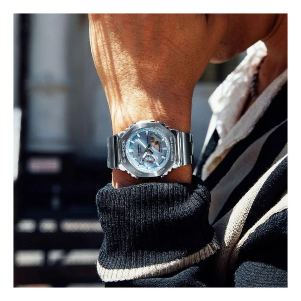 Casio G-Shock Gm-2110d-2adr Açık Mavi Erkek Kol Saati - Görsel 4