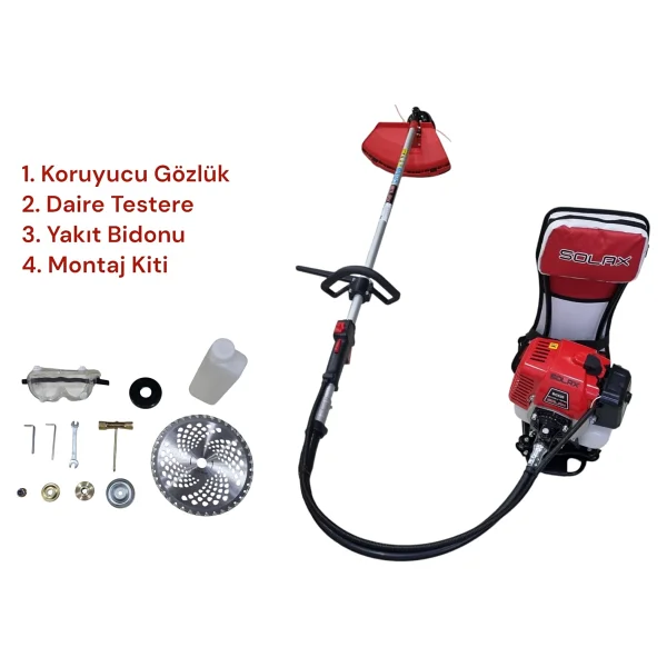 Solax Bg520 1.9 Hp Benzinli Sırt Tırpan - Görsel 2