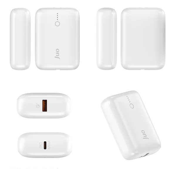 Juo 10000mah 22.5w USB-A + USB-C Powerbank Taşınabilir Hızlı Şarj Cihazı Beyaz - Görsel 5