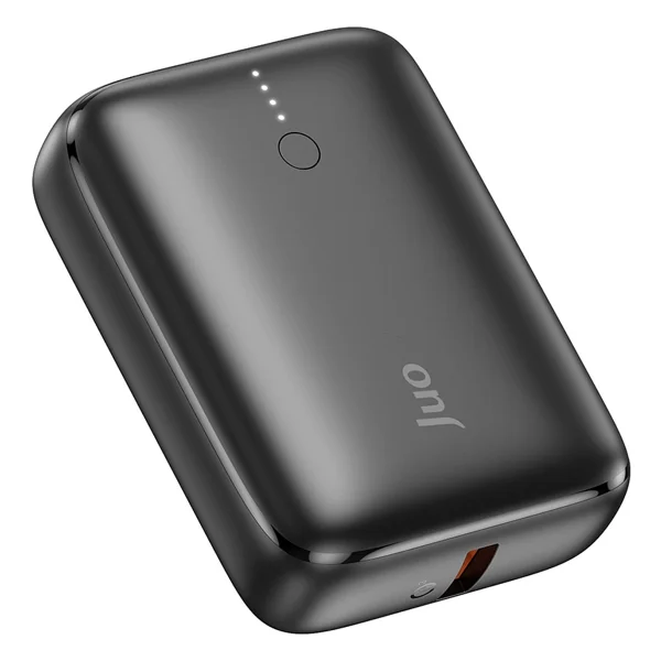 Juo 10000mah 22.5w USB-A + USB-C Powerbank Taşınabilir Hızlı Şarj Cihazı Siyah - Görsel 6
