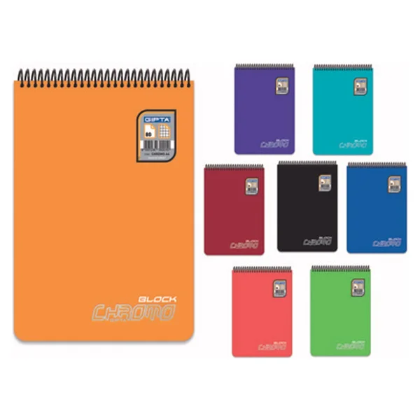 Gıpta Chromo Spiralli A4 80 Yaprak Çizgisiz Defter - Görsel 2