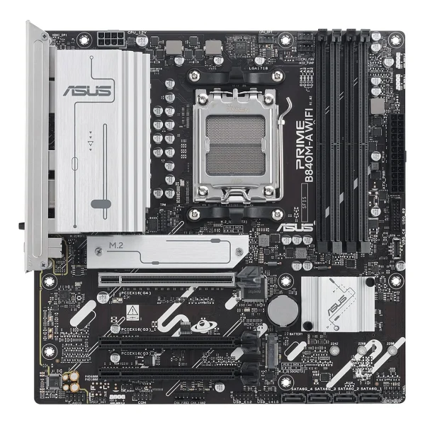 Asus Prime B840m-A Wi-Fi AMD Am5 DDR5 Micro Atx Anakart - Görsel 3