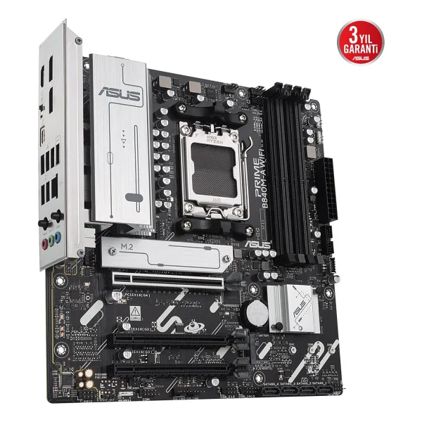 Asus Prime B840m-A Wi-Fi AMD Am5 DDR5 Micro Atx Anakart - Görsel 5