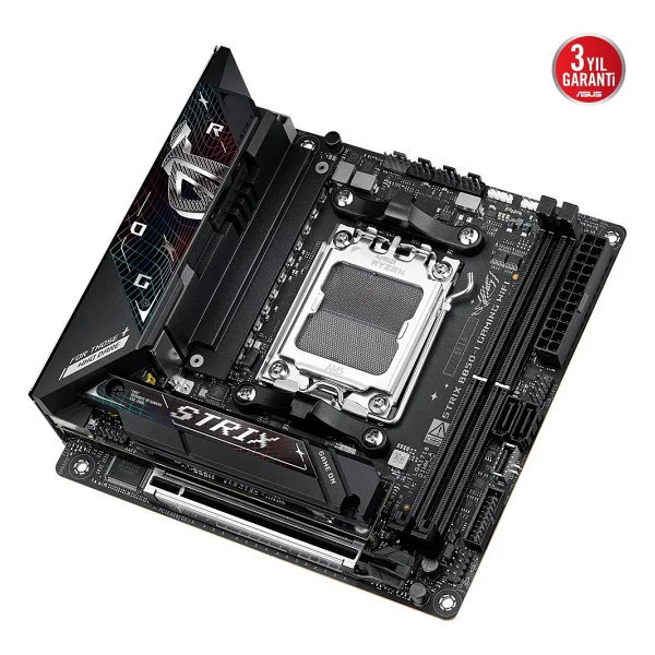 Asus Rog Strix B850-I Gaming Wi-Fi AMD Am5 DDR5 Mini Itx Anakart - Görsel 2