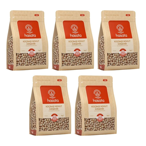 Hasata Koçbaşı Nohut Kırşehir 1 Kg X 5 Adet - Görsel 3
