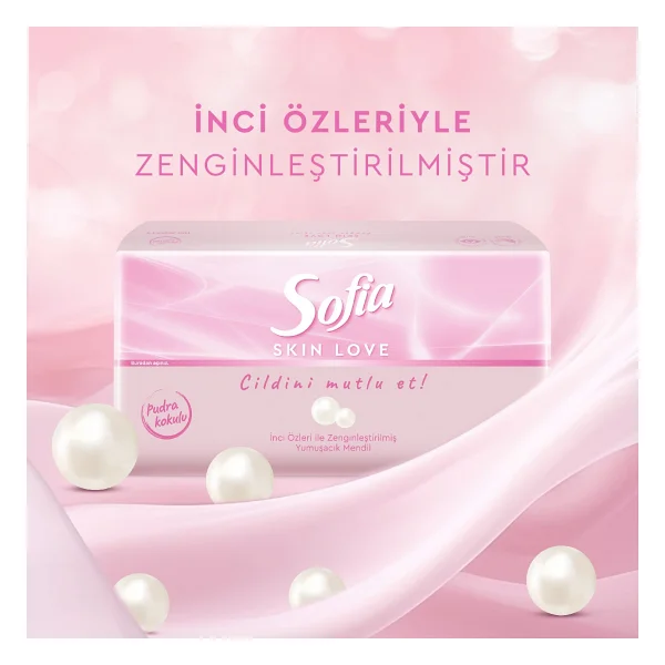 Sofia Skin Love Pudra Kokulu Mendil 100'lü - Görsel 4