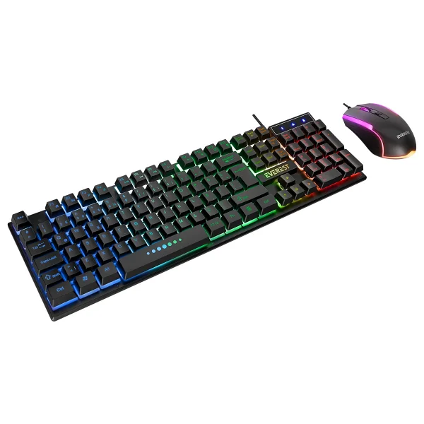 Everest Km-198 Luminax Siyah Gökkuşağı Aydınlatmalı Q Gaming Oyuncu Klavye + Mouse Set - Görsel 5