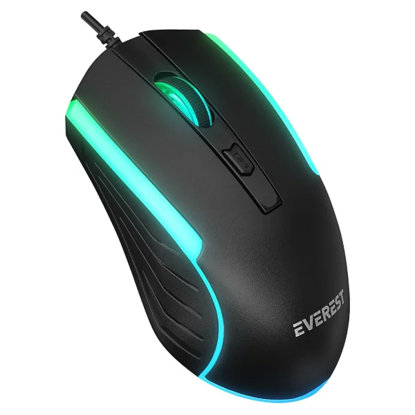 Everest Km-198 Luminax Siyah Gökkuşağı Aydınlatmalı Q Gaming Oyuncu Klavye + Mouse Set - Görsel 2