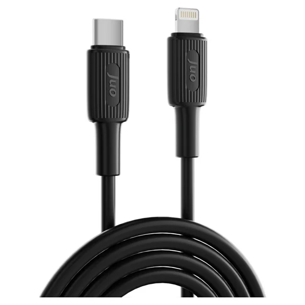 Juo Jcbs271-B 1 M Siyah Type-C To Lightning Hızlı Şarj Kablosu - Görsel 5