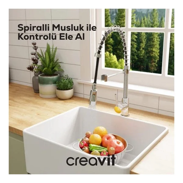 Creavit Sipiralli Mutfak Armatürü - Görsel 3