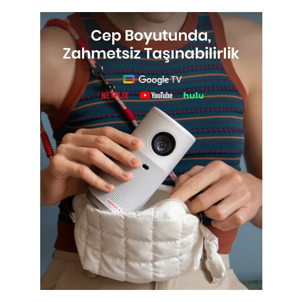 Anker Nebula Capsule Air 150 Lümen Beyaz HD Wi-Fi Taşınabilir Mini Projeksiyon Cihazı - Görsel 2