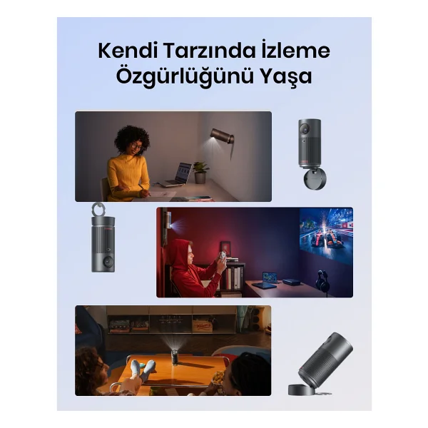 Anker Nebula Capsule Air 150 Lümen HD Wi-Fi Taşınabilir Mini Projeksiyon Cihazı - Görsel 4
