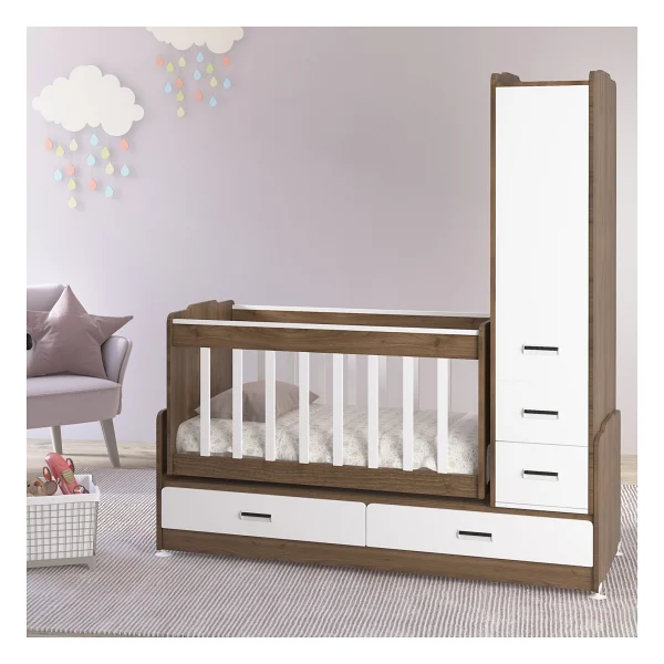 Patiko Swing Sw-262 Dolaplı Büyüyen Beşik - Görsel 4
