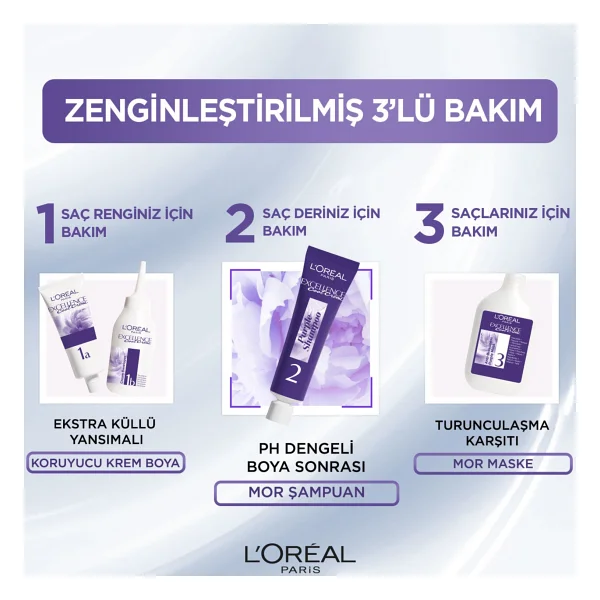 L'oreal Paris Excellence Cool Creme 6.11 Ekstra Küllü Koyu Kumral Saç Boyası - Görsel 7