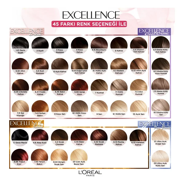 L'oreal Paris Excellence Cool Creme 6.11 Ekstra Küllü Koyu Kumral Saç Boyası - Görsel 9