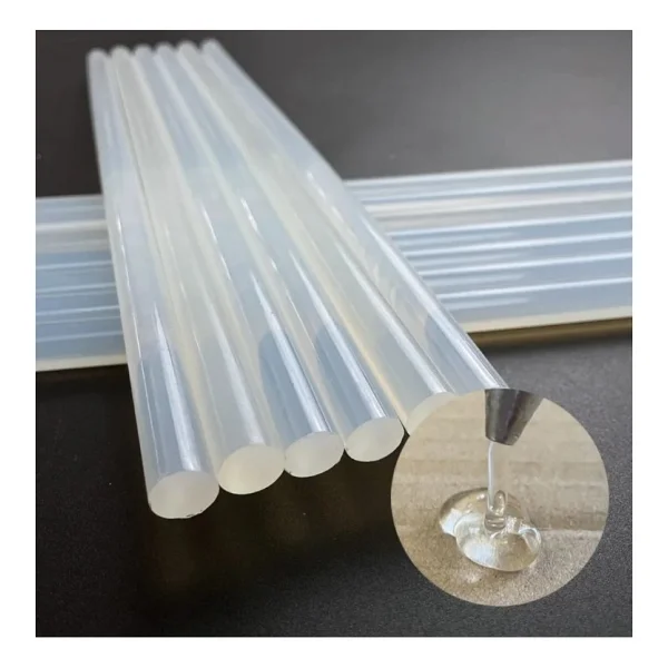 Wellhise Şeffaf Çubuk Silikon 11mm Kalın Sıcak Mum Silikon 22cm 1 Kg. 48 Adet - 1kg. - Görsel 3