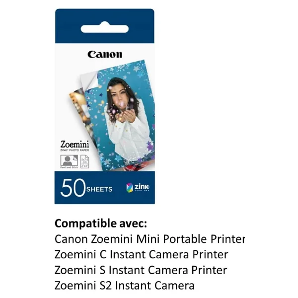 Canon Zink Paper ZP-2030 Baskı Kağıdı 50'li - Görsel 2