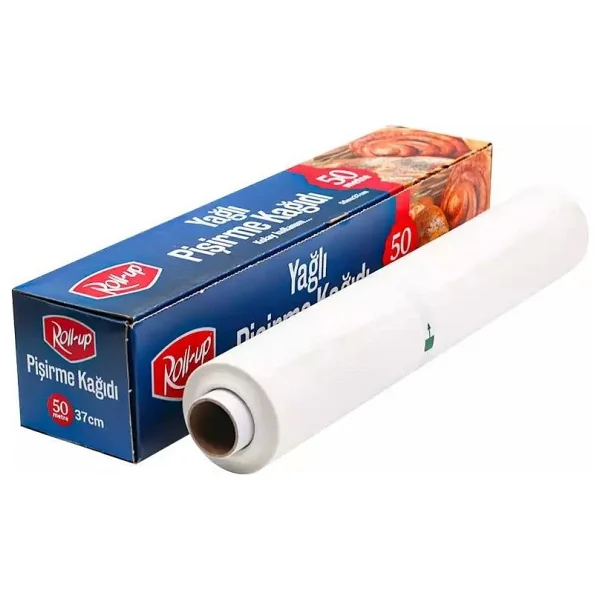 Roll-Up Beyaz Yağlı Fırın Tepsi Pişirme Kızartma Kağıdı - 37 Cm X 50 Mt - 3 Adet - Görsel 4
