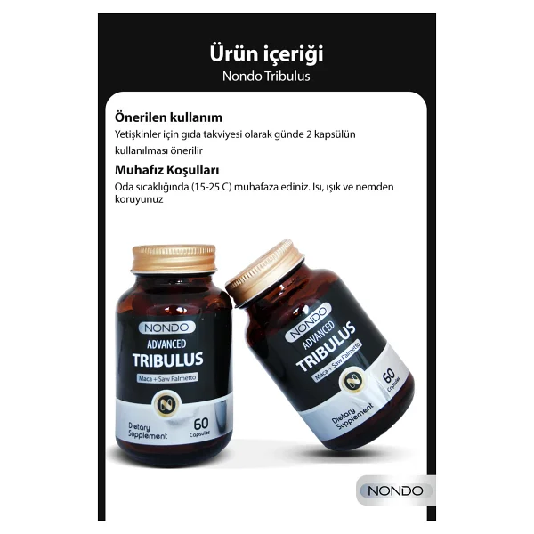 Nondo Tribulus 60 Kapsül - Görsel 10