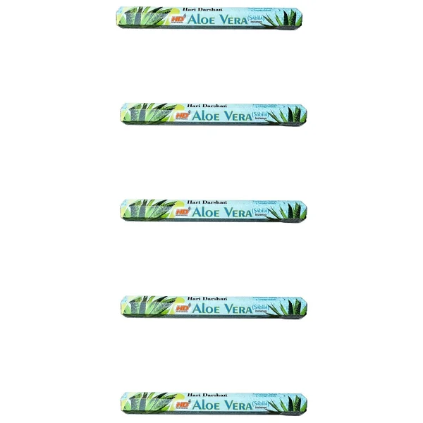 Hari Darshan Aloe Vera Çubuk Tütsü - Oda Ortam Kukusu - 20 Adetlik 5 Paket - Görsel 8