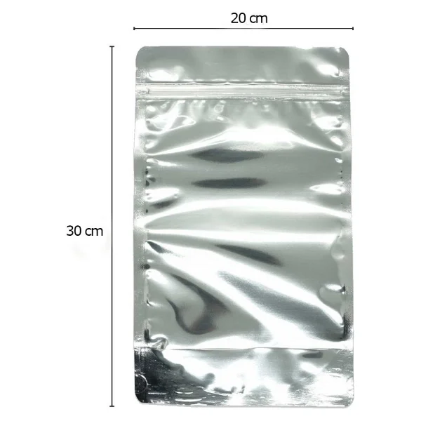 Doypack Pencereli Metalize Kilitli Kese Kağıdı - 1000 Gramlık - 20x30x8 Cm. - 100 Adet - Görsel 2