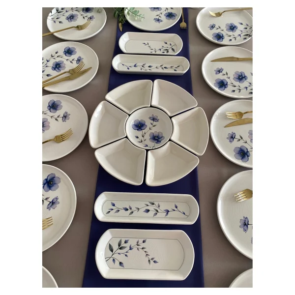 Venüs Home Decoration Mor Menekşe 23 Parça 12 Kişilik Kahvaltı Takımı - Görsel 2