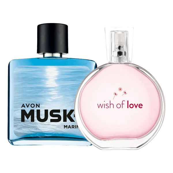 Avon Wish Of Love Kadın Parfüm ve Musk Marine Erkek Parfüm Paketi - Görsel 6