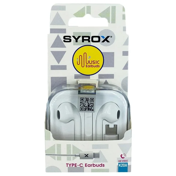 Syrox K20a Earbuds Type-C Kablolu Kulak İçi Kulaklık - Görsel 3