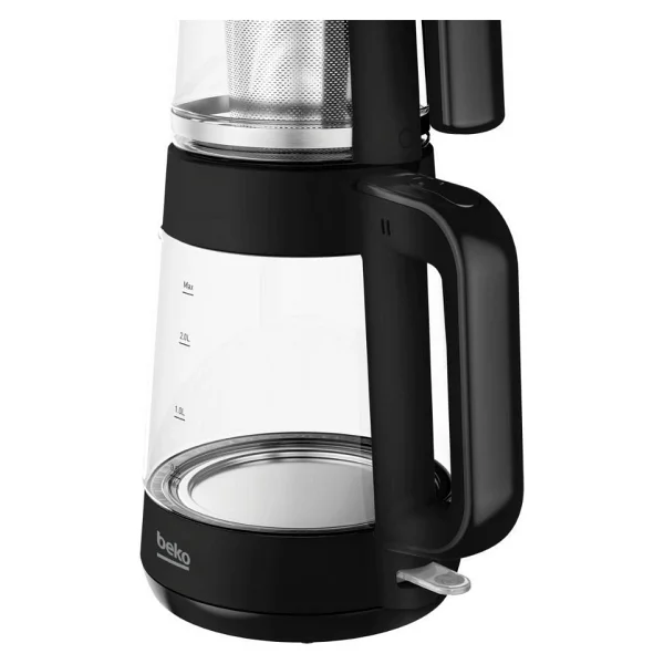 Beko Cm 5964 B Floral Siyah 1900 W Cam Demlikli Çay Makinesi - Görsel 4