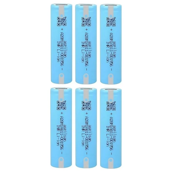 Aspilsan A28 Başlıksız Puntalı 3.7v 2900mah 25a Discharge Şarjlı Li-Ion Pil 6 Adet Set - Görsel 2