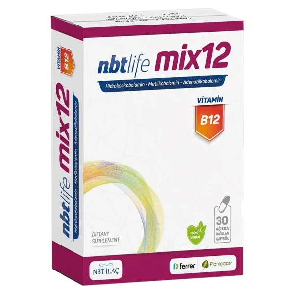 Nbt Life Mix12 Vitamin B12 30 Kapsül - Görsel 6
