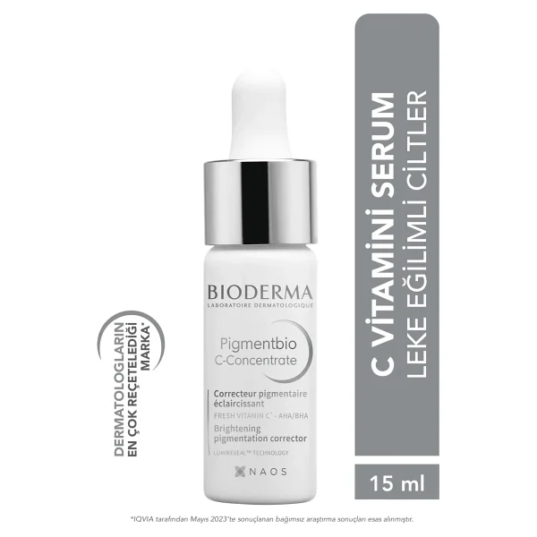 Bioderma Serum - Tüm Cilt Tipleri İçin Leke Karşıtı Ve Aydınlatıcı, C Vitamini, E Vitamini, Aha Ve Bha İçeren, 15 Ml - Görsel 9
