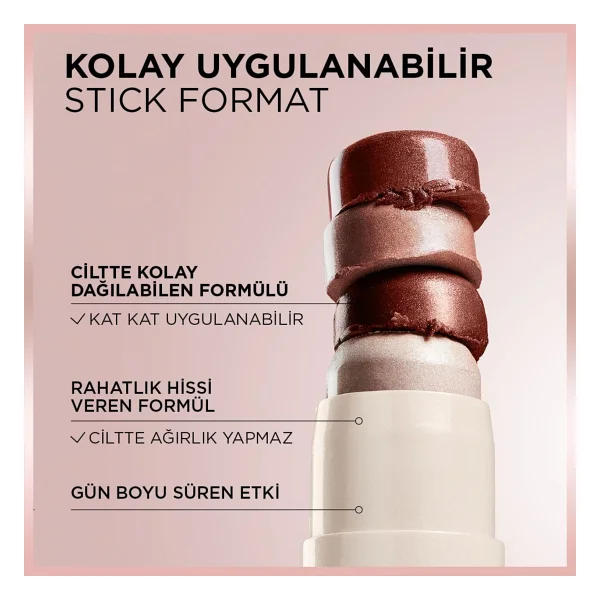 L'oreal Paris Lumi Le Glass Stick Highlighter - Görsel 10