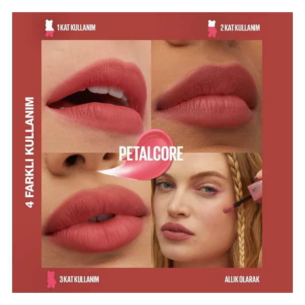 Maybelline New York Super Stay Teddy Tint Mat 40 Petalcore Likit Ruj - Görsel 2