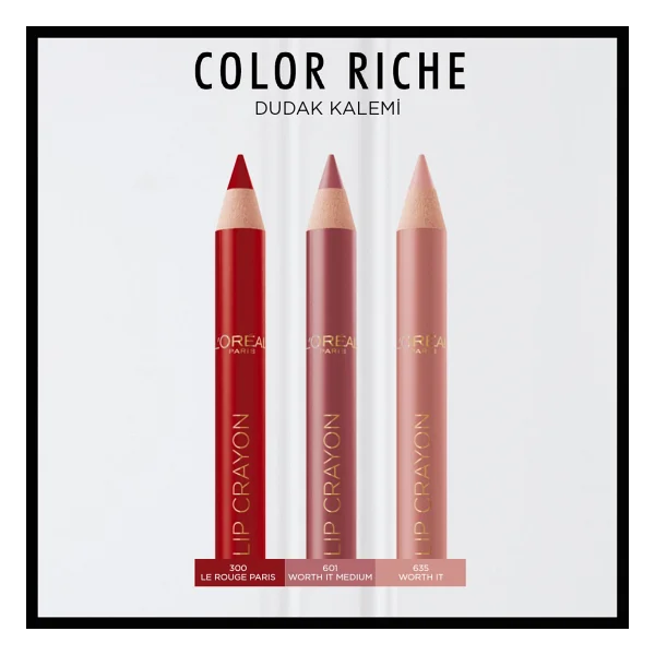 L'oreal Paris Color Riche 635 Worth It Medium Dudak Kalemi - Görsel 5