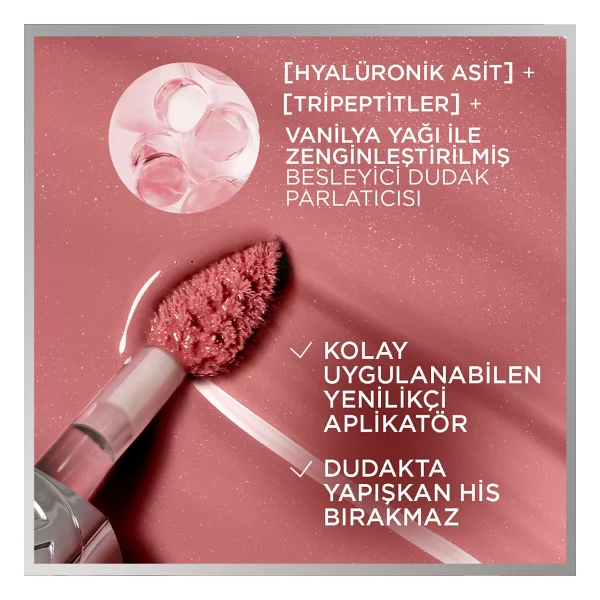 L'oreal Paris Plump Ambition Hyaluron Nemlendirici 390 Cherry Cherie Dudak Parlatıcısı - Görsel 4