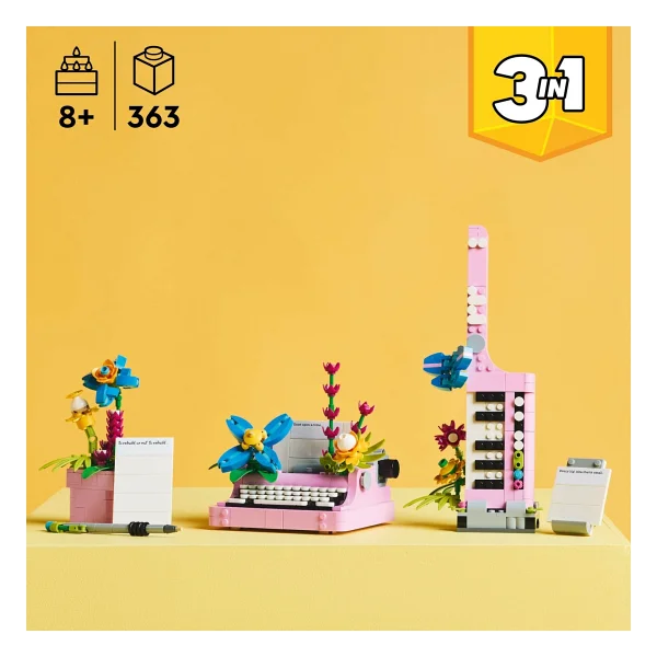 Lego 31169 Creator 3'ü 1 Arada Çiçekli Daktilo - Görsel 5