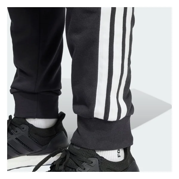 Adidas Essential 3-Stripes French Terry JD1881 Siyah Erkek Eşofman Altı - Görsel 4