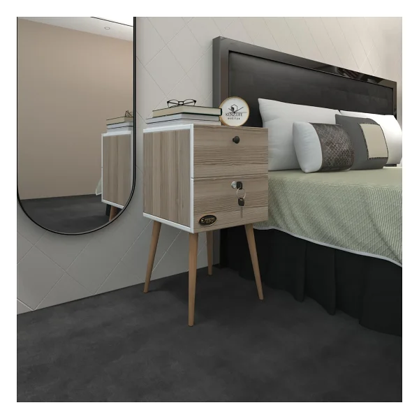 Kenzlife Sakura Cordoba Kilitli Komodin - Görsel 2