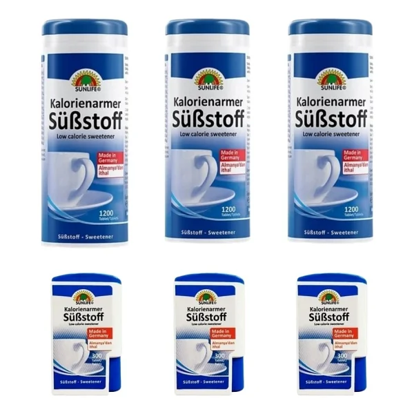 Sunlife Sübstoff Tatlandırıcı 1200 Tablet + 300 Tablet (3 Adet) - Görsel 2
