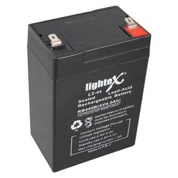 Lightex Lt-44 4volt 4.0amper Kuru Işıldak Aküsü - Görsel 3